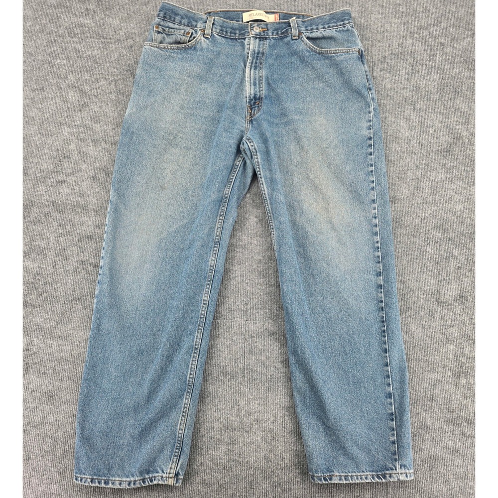 Levis 550 Relaxed Fit Jeans Mens 38x29 Medium Wash Blue Tapered Leg Denim - Picture 1 of 8